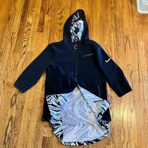 Nike Dri MVP Hooded Basketball Jacket M Therma BHM Black Gold Swoosh 885851-010